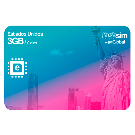 1. Estados Unidos  10days - 3GB